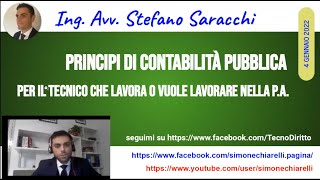 Principi di contabilità pubblica di Stefano Saracchi 412022 [upl. by Rats]