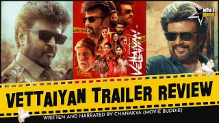 Vettaiyan Trailer Review  Decode  Story  Rajinikanth  Anirudh  Rana  Amitabh  Movie Buddie [upl. by Hagep148]