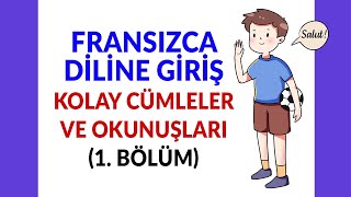 01  Fransızca Diline Başlamak İçin Kolay Cümleler Ve Okunuşları [upl. by Claudetta]