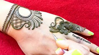 Latest Unique Mehndi Design for Backhands Thought of Creation [upl. by Segroeg]