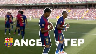 Raphinha amp Lamine Yamal Famous Dance Step after Goal Barcelona vs Real Valladolid Laliga 2024 [upl. by Okram598]