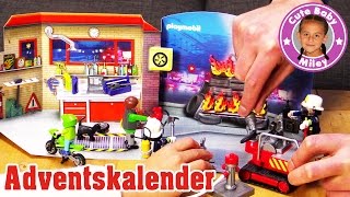 PLAYMOBIL ADVENTSKALENDER FEUERWEHR EINSATZ  CuteBabyMiley [upl. by Porush]