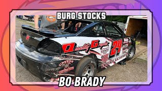 6924  GoPro  Bo Brady  Burg Stock BFeature  Galesburg Speedway [upl. by Sande]