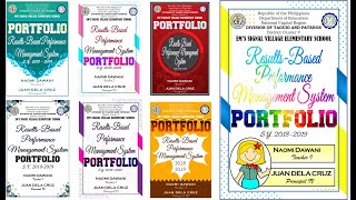 FREE RPMS PORTFOLIO COVER DESIGN FOR TEACHERS [upl. by Karina734]