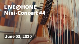 Andreas Vollenweider  LIVEHOME  MiniConcert 4  03062020 [upl. by Rtoip]