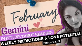 GEMINI “PREPARE FOR A NEW EXCITING CHANGE OF DIRECTION” 💖🥰FEBRUARY 2024 LOVE TAROT [upl. by Marja318]