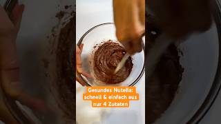 Gesundes Nutella selber machen  nur 4 Zutaten einfaches amp industriezuckerfreies Rezept shorts [upl. by Calica517]