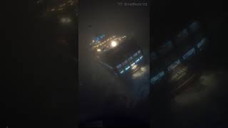 Rescue Helicopter approach to a ship in the fog at night [upl. by Levine]