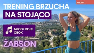 SONG WORKOUT MŁODY BOSS OBOK  ŻABSON  Trening brzucha na stojąco [upl. by Yardley324]