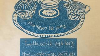 Lino printed Tea Towel by Angela for Handprinteds WaterAid Fundraiser [upl. by Diad]