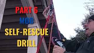 PART 6 SINGLEHANDED MAN OVERBOARD SELFRESCUE REBOARDING EQUIPMENT DRILL [upl. by Willin185]