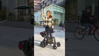 Unfold and drive a Carbon Fiber Electric Wheelchair outsidechilldisabledelectricwheelchair [upl. by Attemaj]