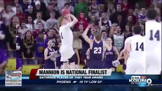 UA recruit Mannion names Gatorade Player of the Year finalist [upl. by Ahsauqram]