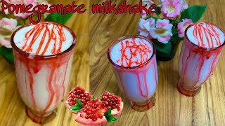 Pomegranate milkshake  Fresh and delicious milkshake [upl. by Winikka301]