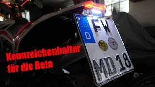 Der billigste Kennzeichenhalter für dein Motorrad💸  selfmade  Beta RR 125 LC 2019 [upl. by Eanahc]