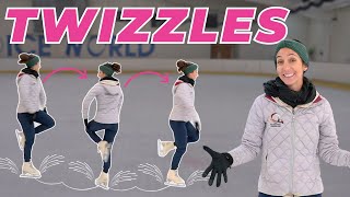 How To Start Twizzling On The Ice  Figure Skating Twizzles [upl. by Arraeic269]