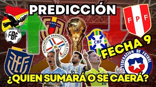 PREDICCIÓN Eliminatorias Conmebol FECHA 9 [upl. by Wycoff]