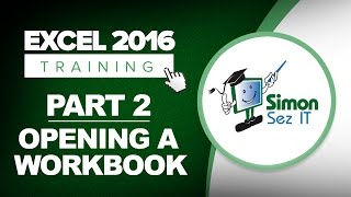 Excel 2016 for Beginners Part 2 How to Open a Workbook Using Excel 2016 [upl. by Brant49]