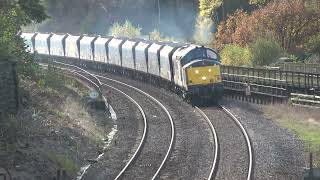 Second view of 37884 as it thrashes up Toadmoor [upl. by Bainter605]