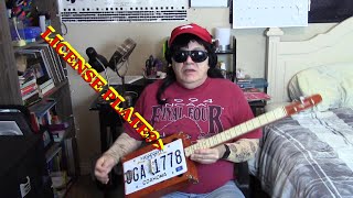 HOW TO BUILD LICENSE PLATE RESONATOR GUITAR KIT [upl. by Leinad]