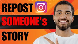 How to Repost Someones Story on Instagram 2024 [upl. by Brownson442]