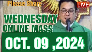 QUIAPO CHURCH LIVE MASS TODAY REV FR DOUGLAS BADONG OCTOBER 92024 [upl. by Terry]