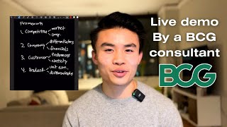 Acing a consulting case live so you can just copy me BCG R2 [upl. by Robinia]