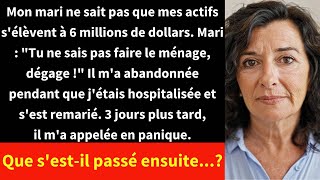 Mon mari sest remarié après mavoir quitté pendant que jétais hospitaliséesans savoir que javais [upl. by Cirenoj]