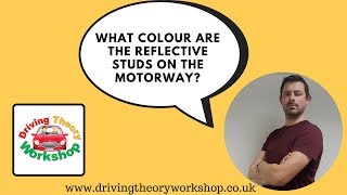 Driving Theory Test Tips  What colour are the reflective studs on the motorway [upl. by Delphine]