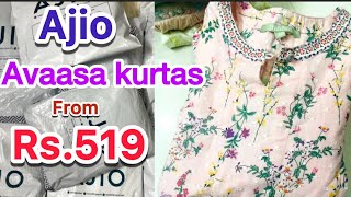 Ajio Avaasa kurtas from Rs519 ajio latest haultrending chandu vlogs viralvideo [upl. by Kisung863]