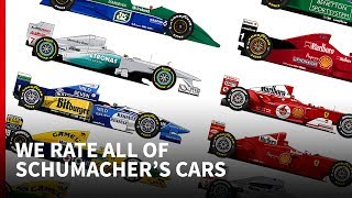 Ranking all 20 of Michael Schumachers F1 cars [upl. by Merilee]