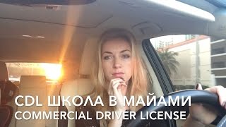 56 США МАЙАМИ Школа тракдрайверов CDL  Commercial Driver License [upl. by Barta]