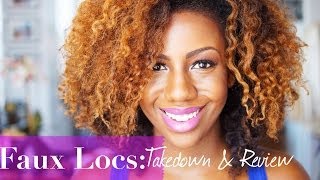 Faux Locs Take Down Removal and Review [upl. by Milano]