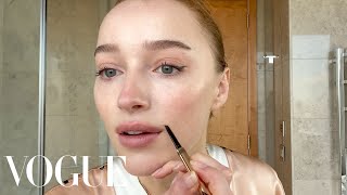 Bridgertons Phoebe Dynevor on Dry Skin Care amp Casual Makeup  Beauty Secrets  Vogue [upl. by Gerc]