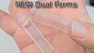 Dual Form Tips  New Forms   Use Under the Nail With Polygel  NEW TECHNIQUE [upl. by Demp]