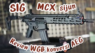 REVIEW Lengkap SIG MCX Virtus Sijun gel blaster konversi AEG airsoft WGB [upl. by Hsu]