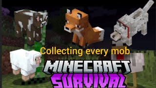 Minecraft but collecting every mob  Minecraft survival series part5 collecting every mob ctr [upl. by Eelanna856]