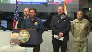 Ron DeSantis holds press conference about TS Debby [upl. by Sorgalim]