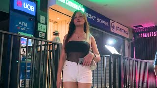 Bangkok Thermae Cafe Nightlife Walk 2024 look around [upl. by Atikat]