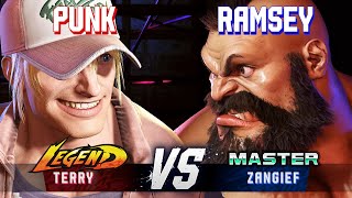 SF6 ▰ PUNK Terry vs RAMSEY Zangief ▰ High Level Gameplay [upl. by Keldah836]