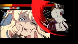 Lowest Damage Nagoriyuki combo guilty gear strive [upl. by Ahsienot]