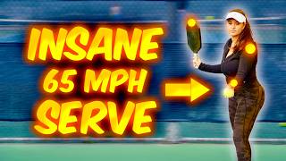 How to Hit EXPLOSIVE Serves in Pickleball 60 MPH [upl. by Nichols]