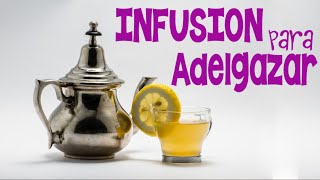 Cómo preparar un infusión de té verde limón menta y jengibre para adelgazar [upl. by Eenwat]