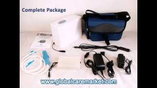 Overview of Portable Oxygen Concentrator with Travel Kit at Global Care Market [upl. by Gavriella]