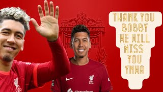 Roberto Firmino Bobby  The Liverpool Journey  YNWA 🤎  THANK YOU [upl. by Llecram957]