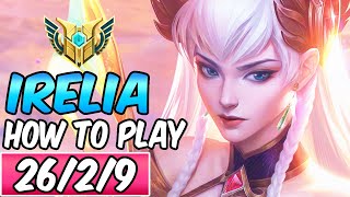 HOW TO PLAY IRELIA  Best Build amp Runes  S Gameplay  League of Legends  Diamond Irelia Guide S14 [upl. by Adrahc]