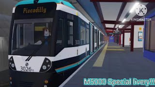 Roblox Manchester Retolink  M5000 series Bury → Piccadilly [upl. by Lattonia859]