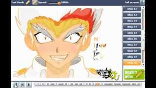 How to draw Ryuga from BeyBlade [upl. by Dyol]