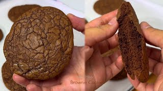 BROWNIE COOKIES  Soft and Chewy Brownie amp Cookie in one Recipe [upl. by Tombaugh85]