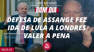 Bom dia 247 Defesa de Assange fez ida de Lula a Londres valer a pena 8523 [upl. by Hinson190]